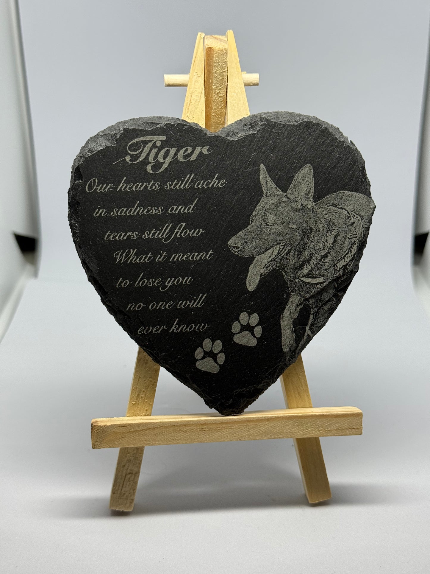 Slate pet memorial SMALL