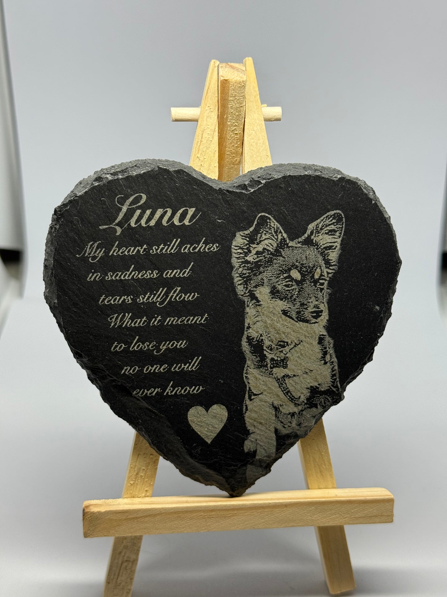 Slate pet memorial SMALL