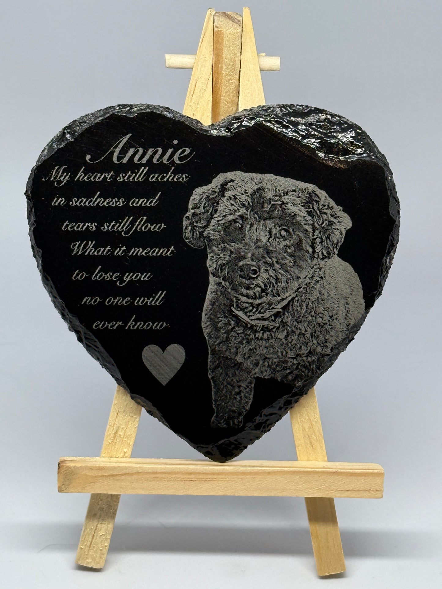 Slate pet memorial SMALL