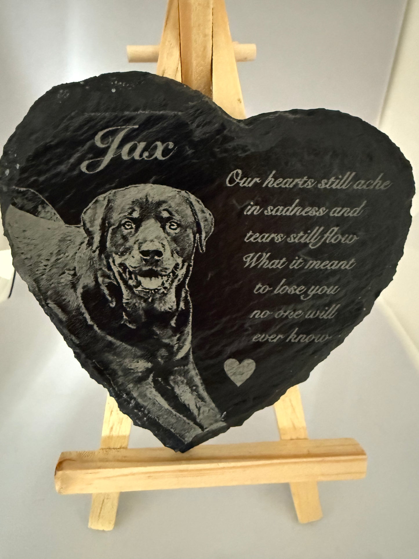 Slate pet memorial SMALL