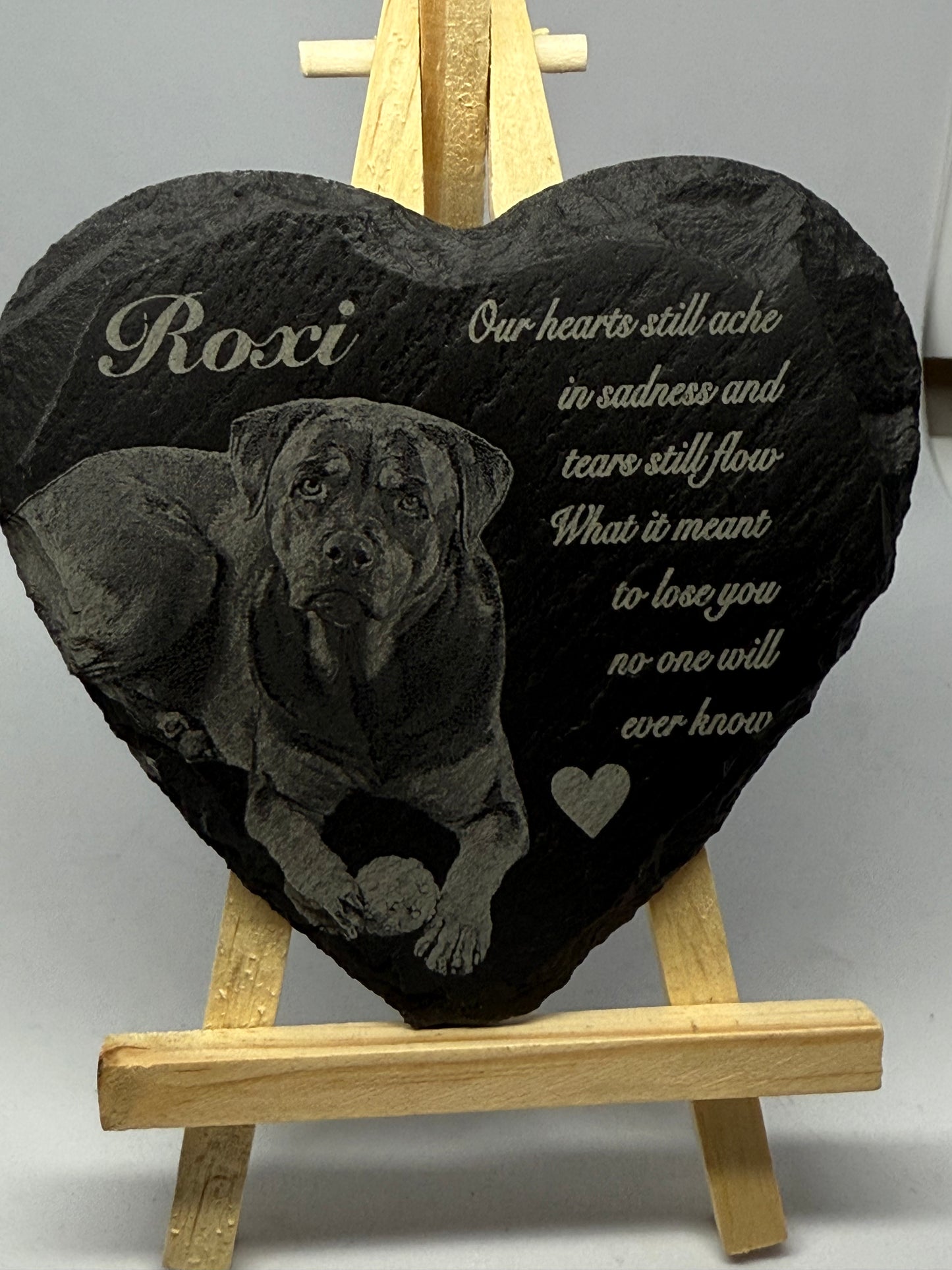 Slate pet memorial SMALL
