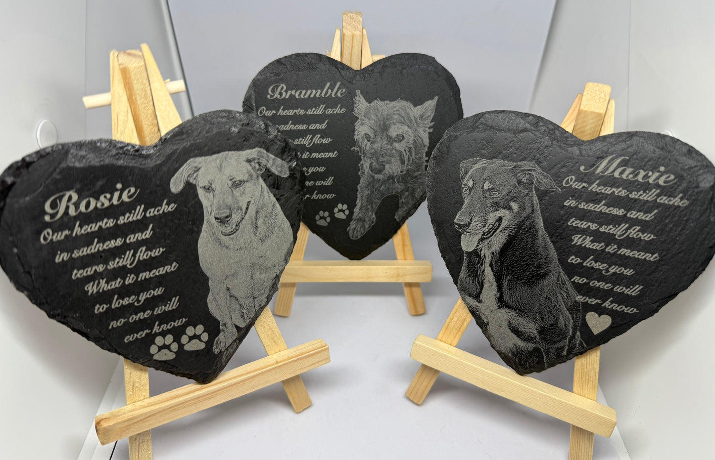 Slate pet memorial SMALL