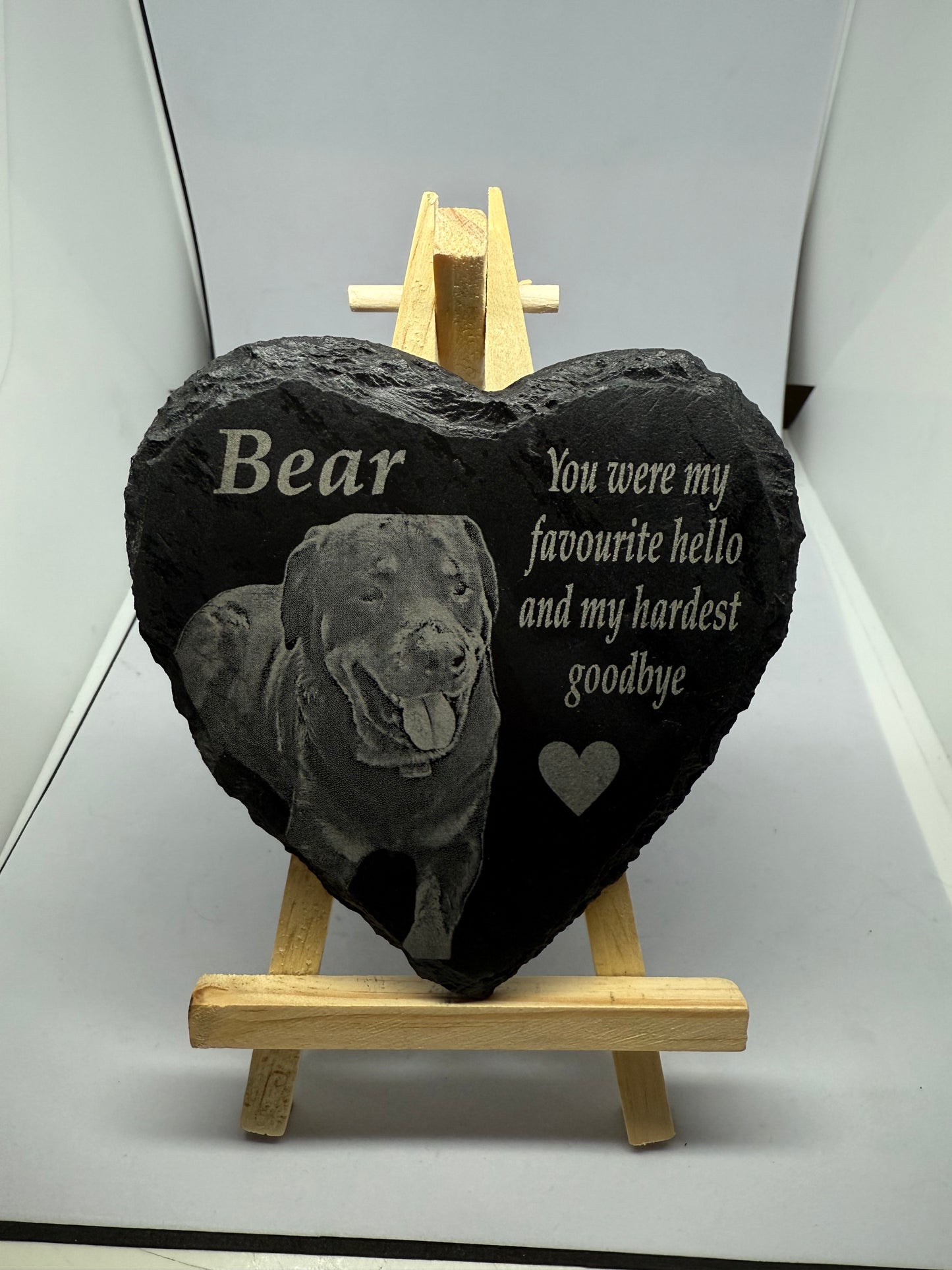 Slate pet memorial SMALL