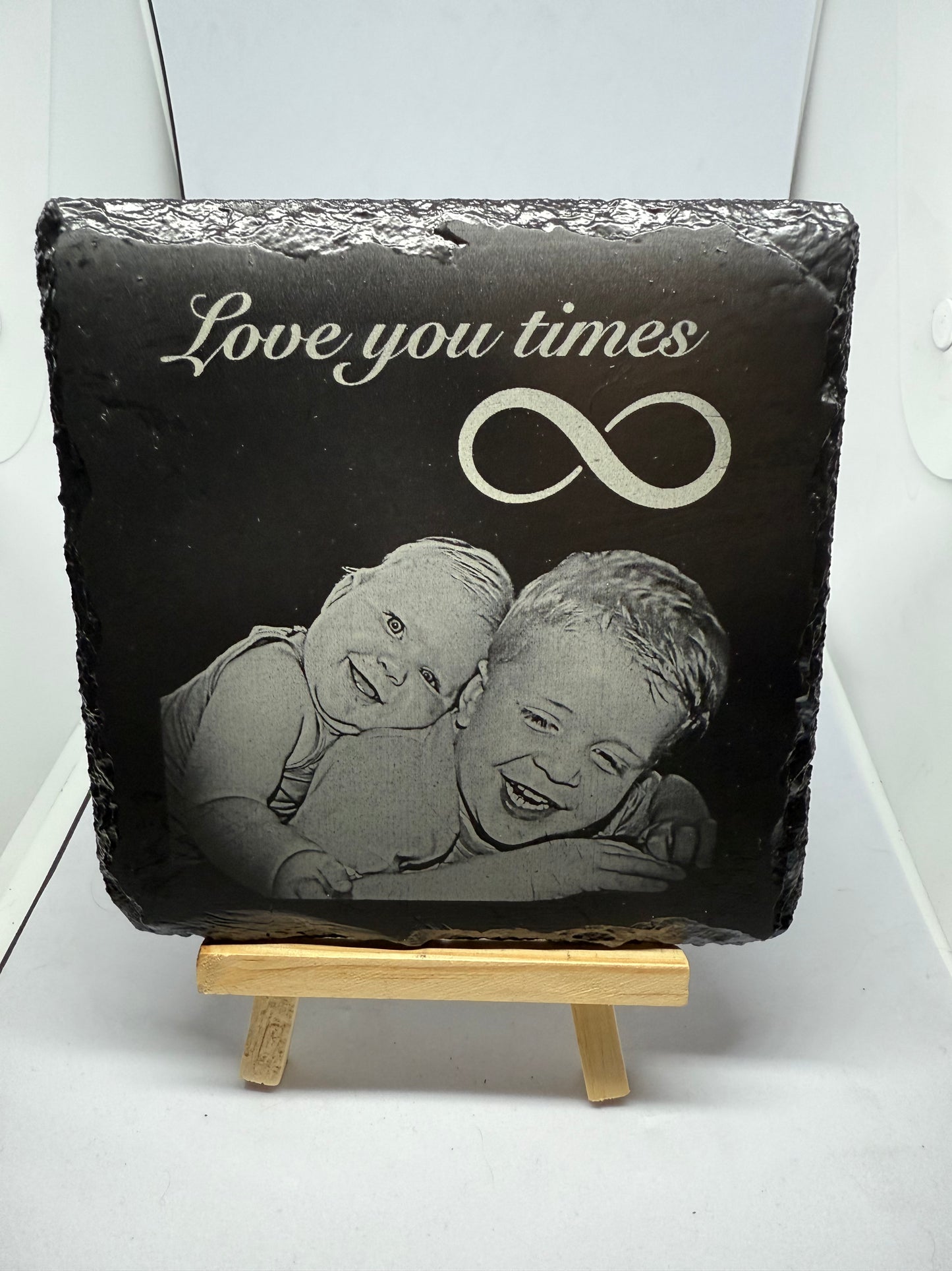Slate engraved photo MEDIUM